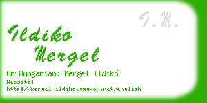 ildiko mergel business card
